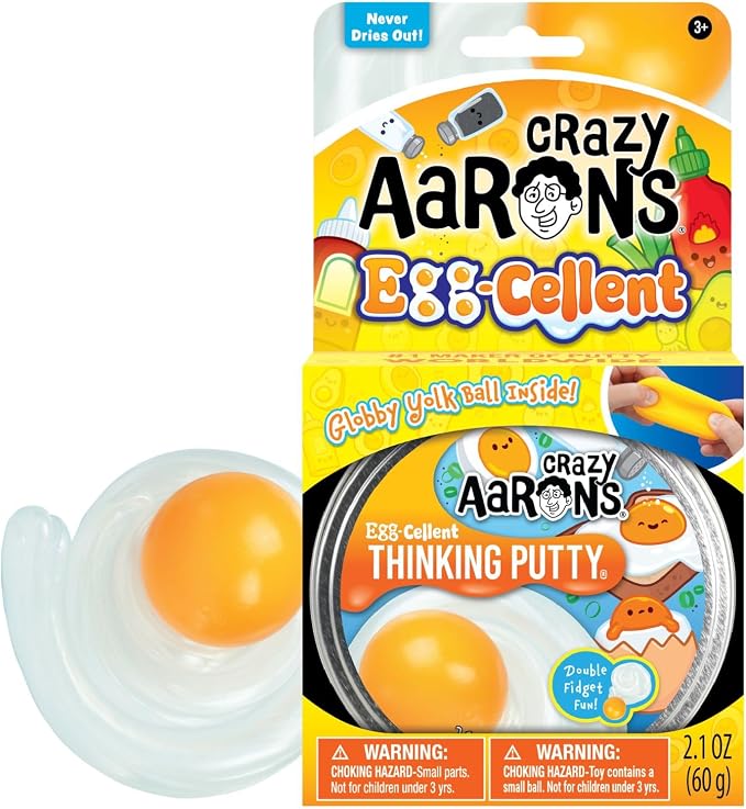 Crazy Aaron’s Thinking Putty: Egg‑Cellent With Globby Yolk Ball