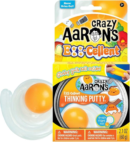 Crazy Aaron’s Thinking Putty: Egg‑Cellent With Globby Yolk Ball