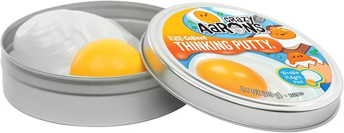 Crazy Aaron’s Thinking Putty: Egg‑Cellent With Globby Yolk Ball