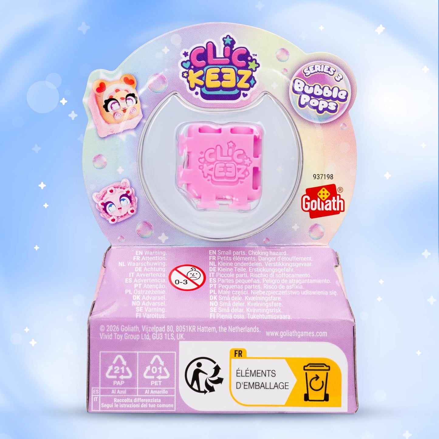 Clickeez 2 Pack - Series 3 (Bubble Pops) (1 Random)