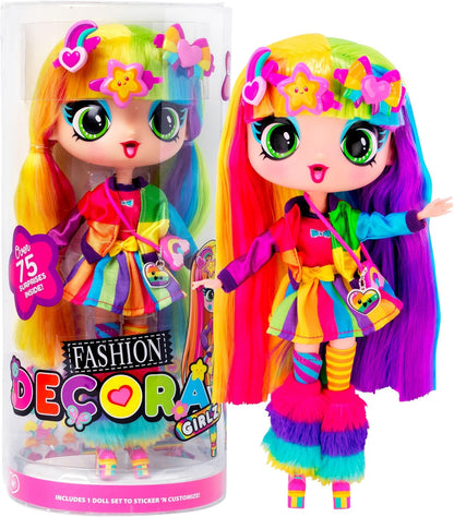 John Adams Decora Girlz | Sticker ‘n’ Style 11" Collectable Fashion Doll - Decora