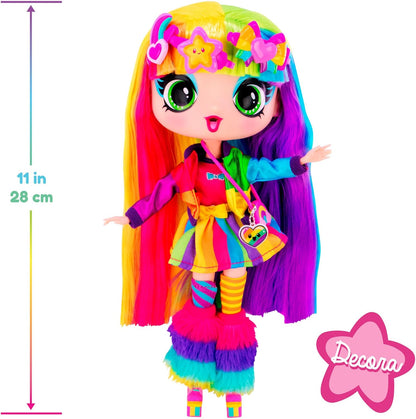 John Adams Decora Girlz | Sticker ‘n’ Style 11" Collectable Fashion Doll - Decora