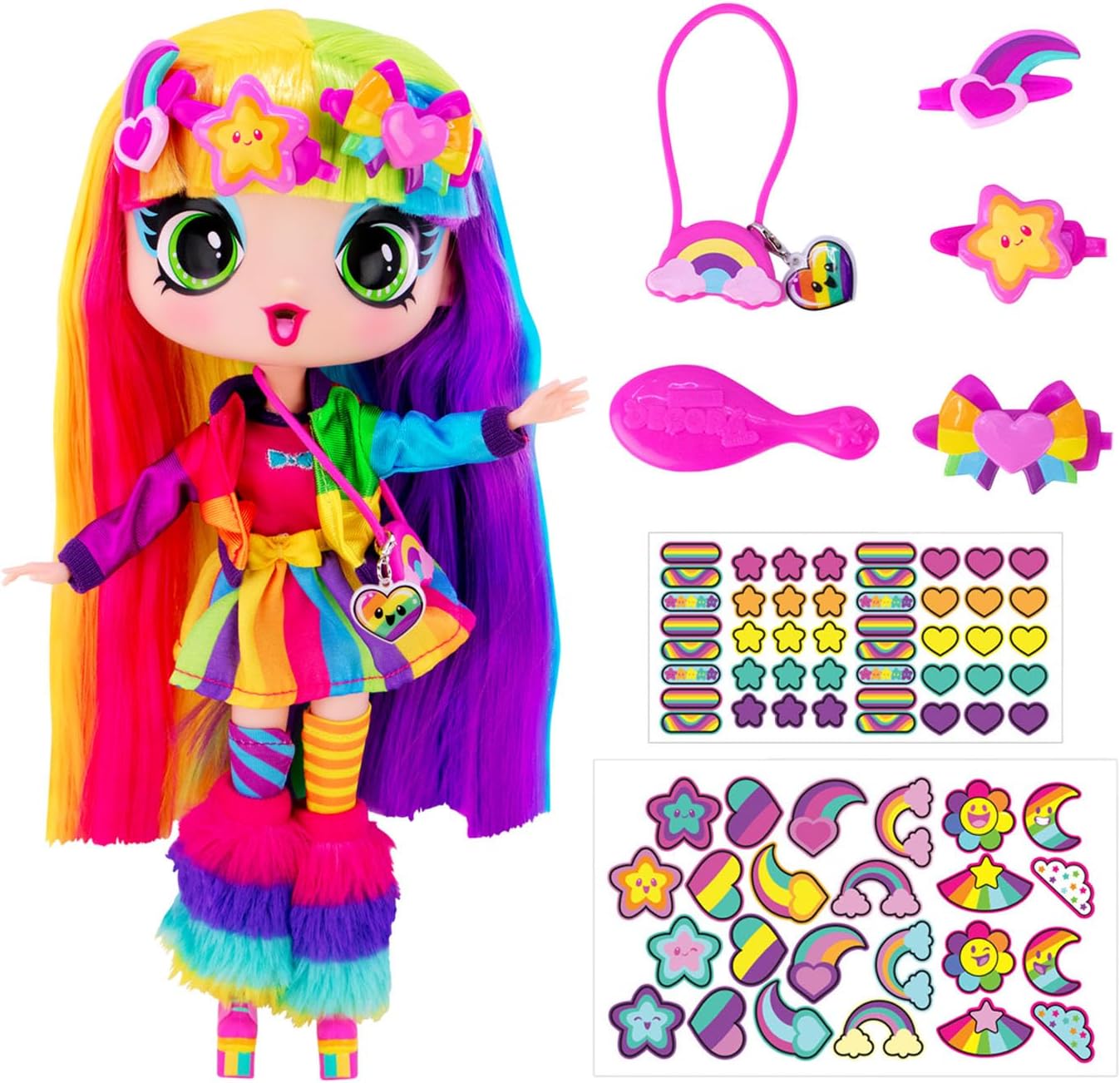 John Adams Decora Girlz | Sticker ‘n’ Style 11" Collectable Fashion Doll - Decora