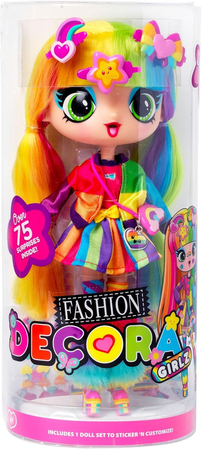 John Adams Decora Girlz | Sticker ‘n’ Style 11" Collectable Fashion Doll - Decora