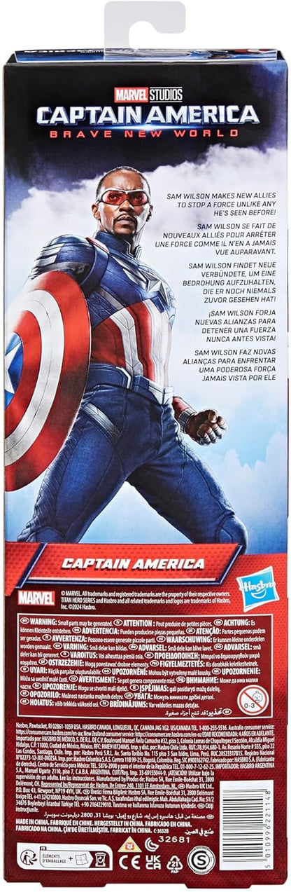Marvel Studios Captain America Brave New World, Titan Hero Series Captain America Action Figure