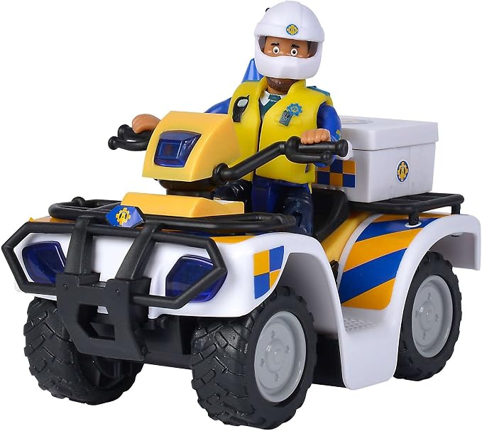 Simba Fireman Sam Set: Wallaby Helicopter + Police Quad & Figures