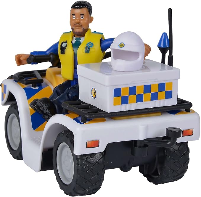 Simba Fireman Sam Set: Wallaby Helicopter + Police Quad & Figures