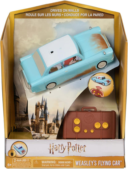 Wizarding World Harry Potter, Weasley’s Flying Remote Control Car with Zero Gravity Technology, Drives Indoors on Walls & Floors