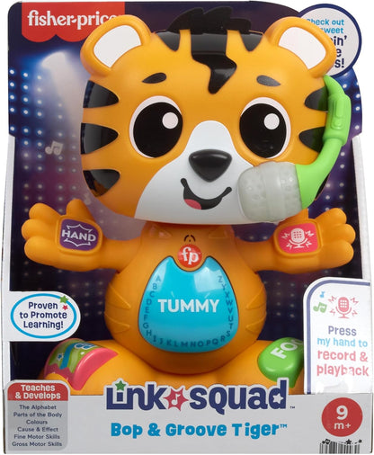 Fisher-Price Link Squad - Bop & Grove Tiger Moving Education Baby Toy