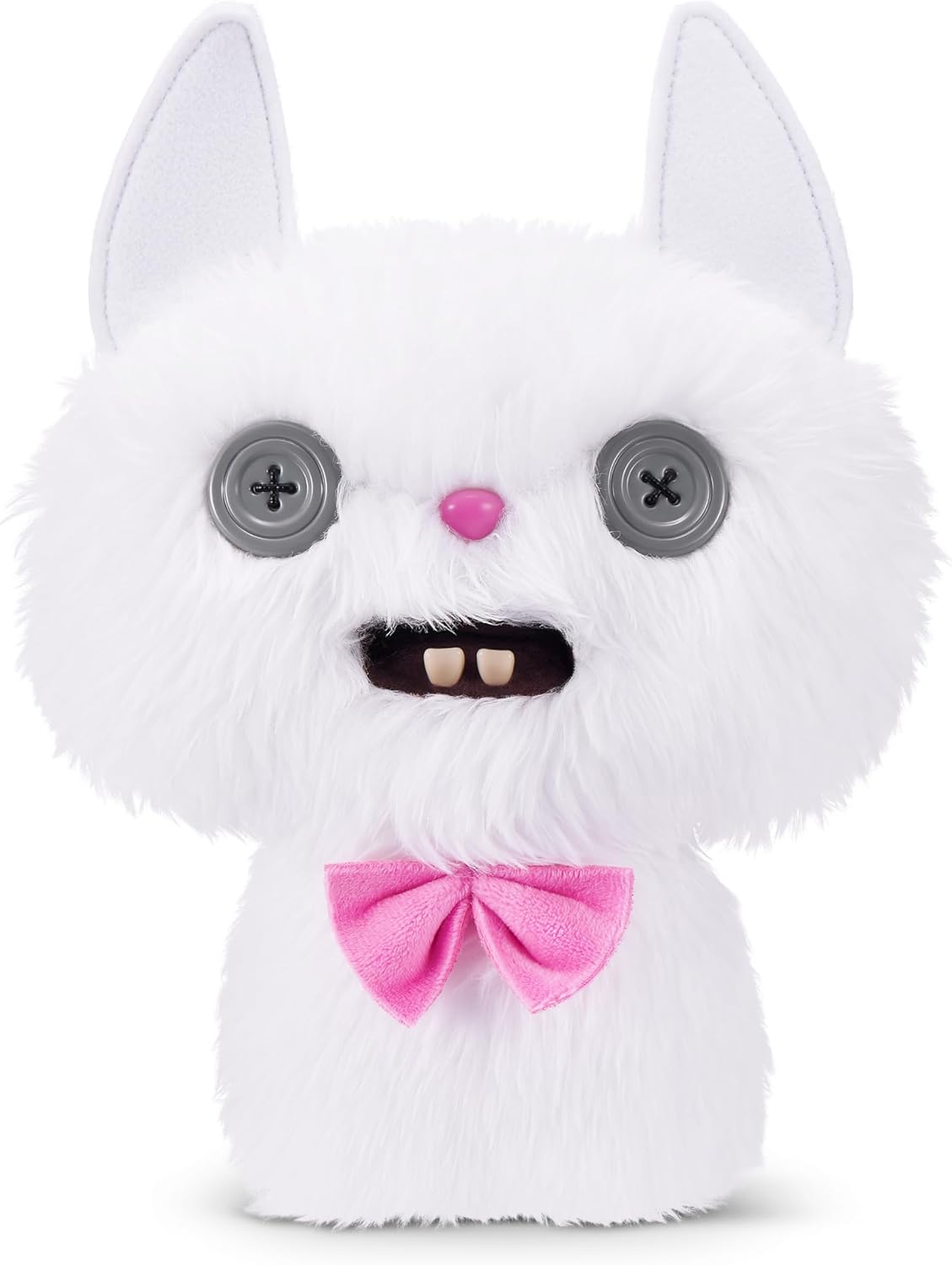 Fuggler Alley Cats 9-Inch Plush Toy (Cheezee) White by ZURU – Funny Ugly Monster Stuffed Animal