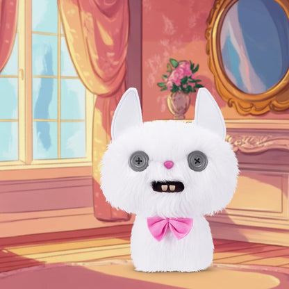 Fuggler Alley Cats 9-Inch Plush Toy (Cheezee) White by ZURU – Funny Ugly Monster Stuffed Animal