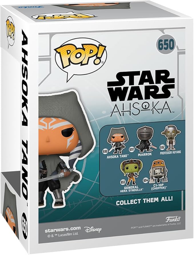 Funko Pop! Star Wars: Ahsoka TV - Ahsoka Tano With Dual Lightsabers - Collectable Vinyl Figure (650)