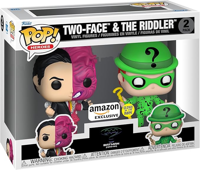 Funko POP! Heroes: Batman - Two Face & Riddler - 2 Pack