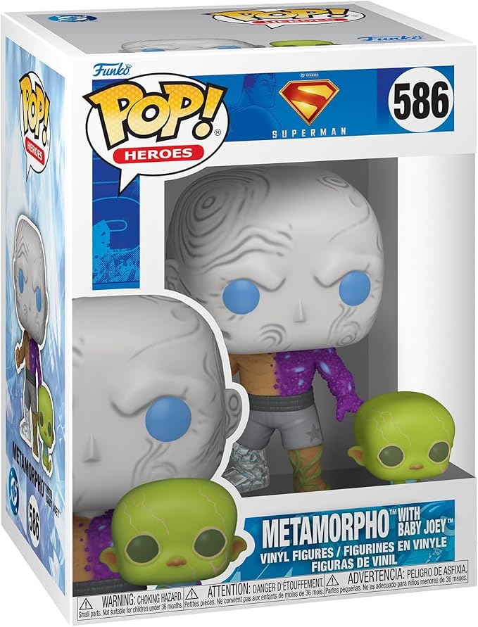 Funko Pop! & Buddy: Superman 2025 S2– Metamorpho with Baby Joey - Collectable Vinyl Figure (586)