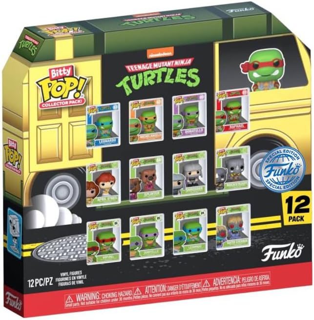 Funko Bitty Pop! Teenage Mutant Ninja Turtles (TMNT) 12-Pack