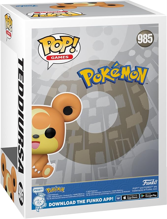 Funko POP! Games: Pokemon - Teddiursa Collectable Vinyl Figure (985)