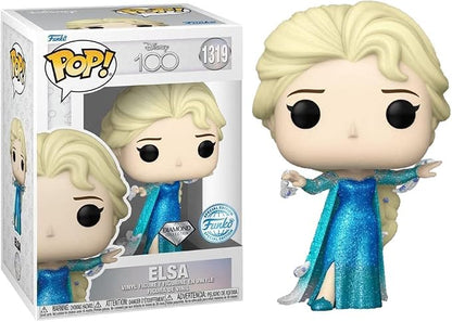 Funko Pop! Disney 100: Frozen, Elsa - Diamond Collection Action Vinyl Figure (1319)