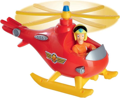 Fireman Sam Wallaby with Tom Helicopter with Turnable Rotor