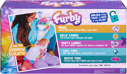DJ Furby Interactive Plush Toy – Music, Lights & Games – 5 Modes, 1,000+ Play Combos