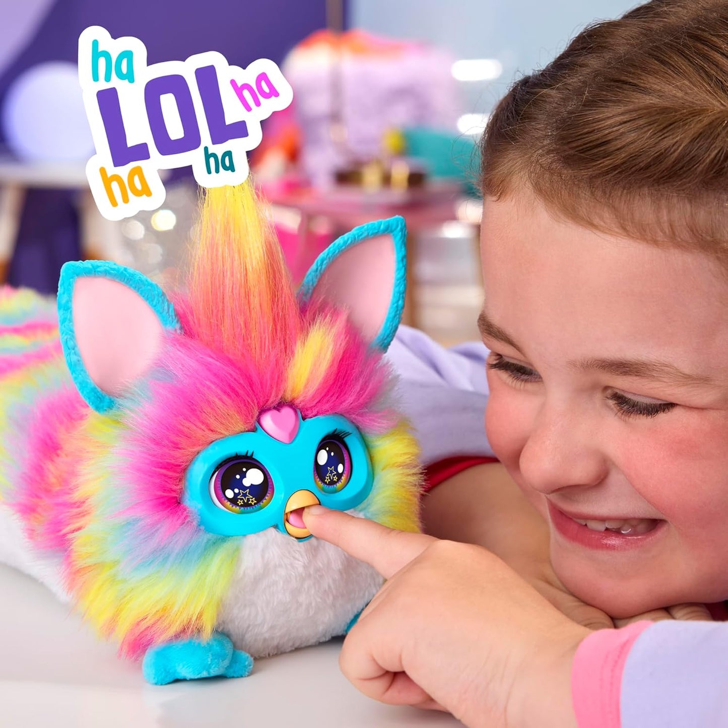 DJ Furby Interactive Plush Toy – Music, Lights & Games – 5 Modes, 1,000+ Play Combos
