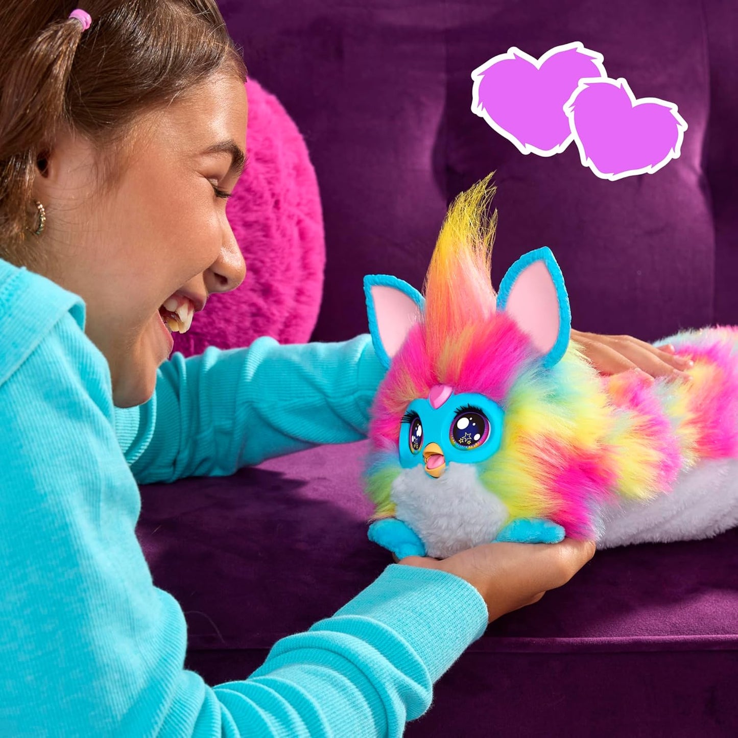 DJ Furby Interactive Plush Toy – Music, Lights & Games – 5 Modes, 1,000+ Play Combos