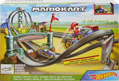 Hot Wheels Mario Kart Circuit Lite Track Set Super Mario Racing (GHK15)