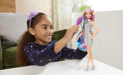 Mattel Barbie Fantasy Hair Doll with Mermaid & Unicorn Looks (GHN04)