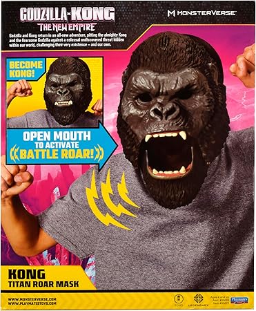 Godzilla x Kong: The New Empire, Authentic Interactive Kong Mask, Realistic