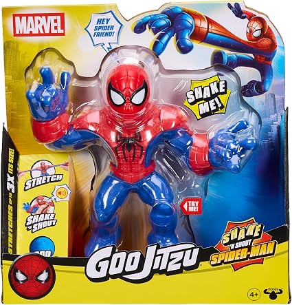 Goo Jit Zu: Marvel Shake ‘N Shout Spider‑Man, Supersized & Stretchy