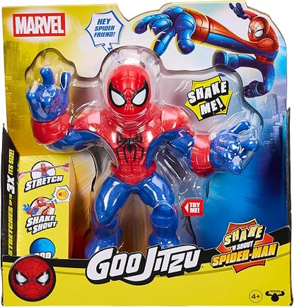 Goo Jit Zu: Marvel Shake ‘N Shout Spider‑Man, Supersized & Stretchy