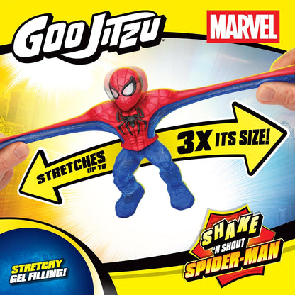 Goo Jit Zu: Marvel Shake ‘N Shout Spider‑Man, Supersized & Stretchy