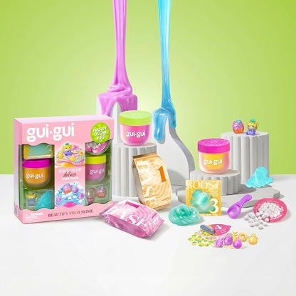 Gui Gui Fruity Glow Deluxe Twin Pack Slime Kit, 2 Scented Slimes Jelli & Clear.