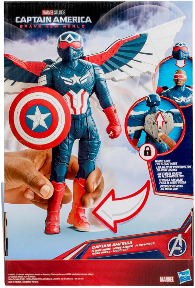 Marvel Captain America: Brave New World Captain America Flight Mode Action Figure