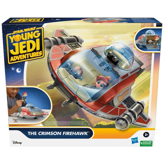 The Crimson Firehawk Ship & Action Figures 17" Star Wars Young Jedi Adventures
