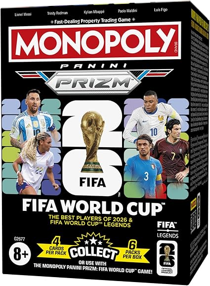 Monopoly Panini Prizm: FIFA World Cup Trading Cards Booster Box