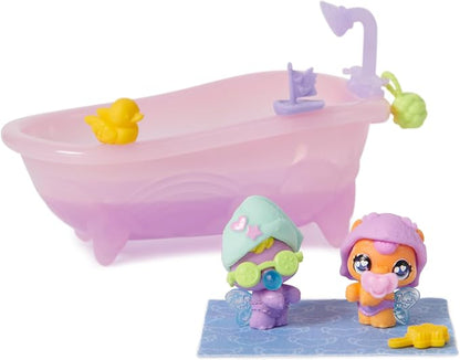 HATCHIMALS Alive, Make a Splash Playset with 15 Accessories