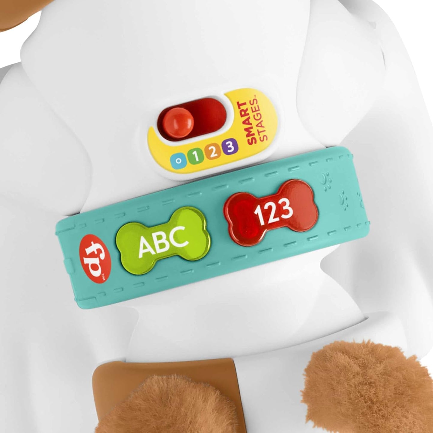 Fisher-Price 123 Crawl With Me Puppy, Electronic Dog Infant Crawling Toy (HHH14)