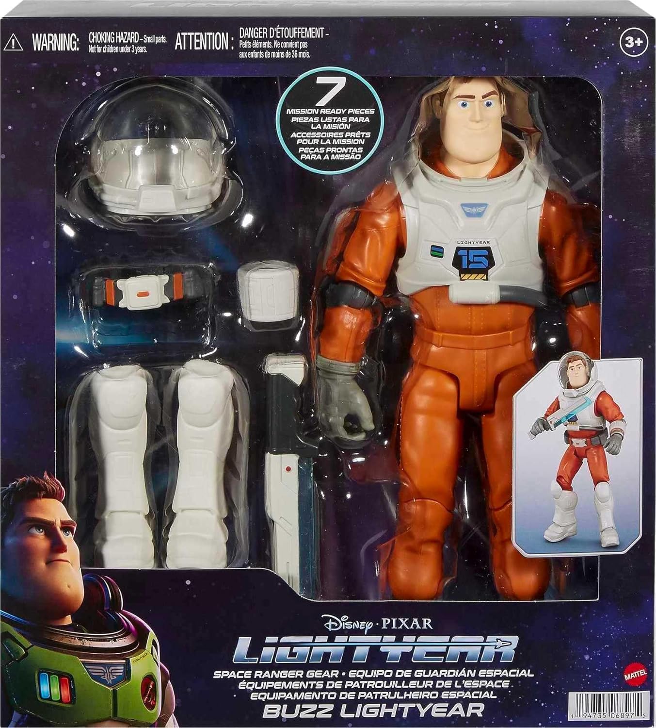 Disney Pixar Lightyear Space Ranger Gear XL-01 Buzz Lightyear Figure (HHK10)