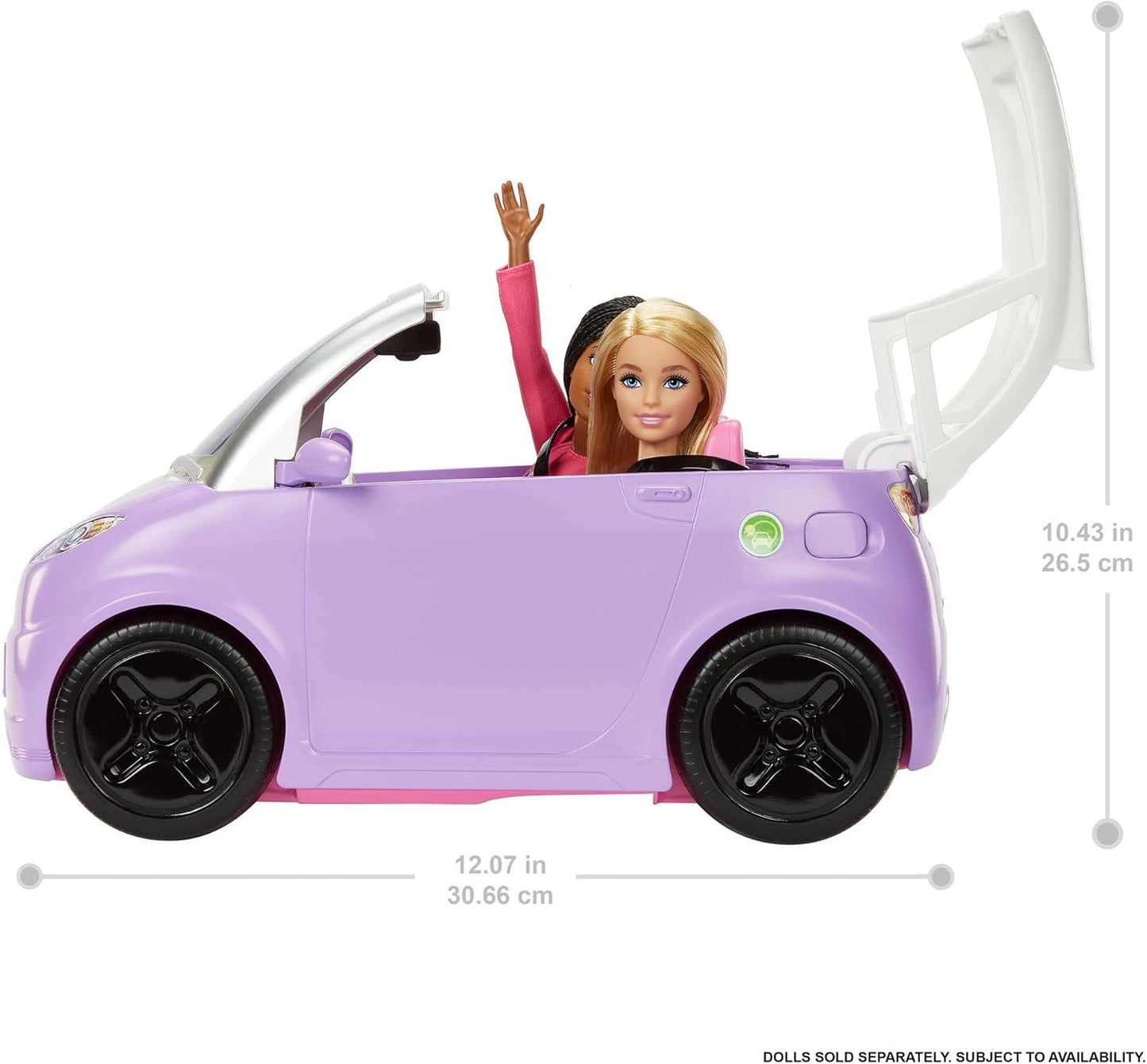Barbie Car, Kids Toys, “Electric Vehicle” with Charging Station and Plug (HJV36)