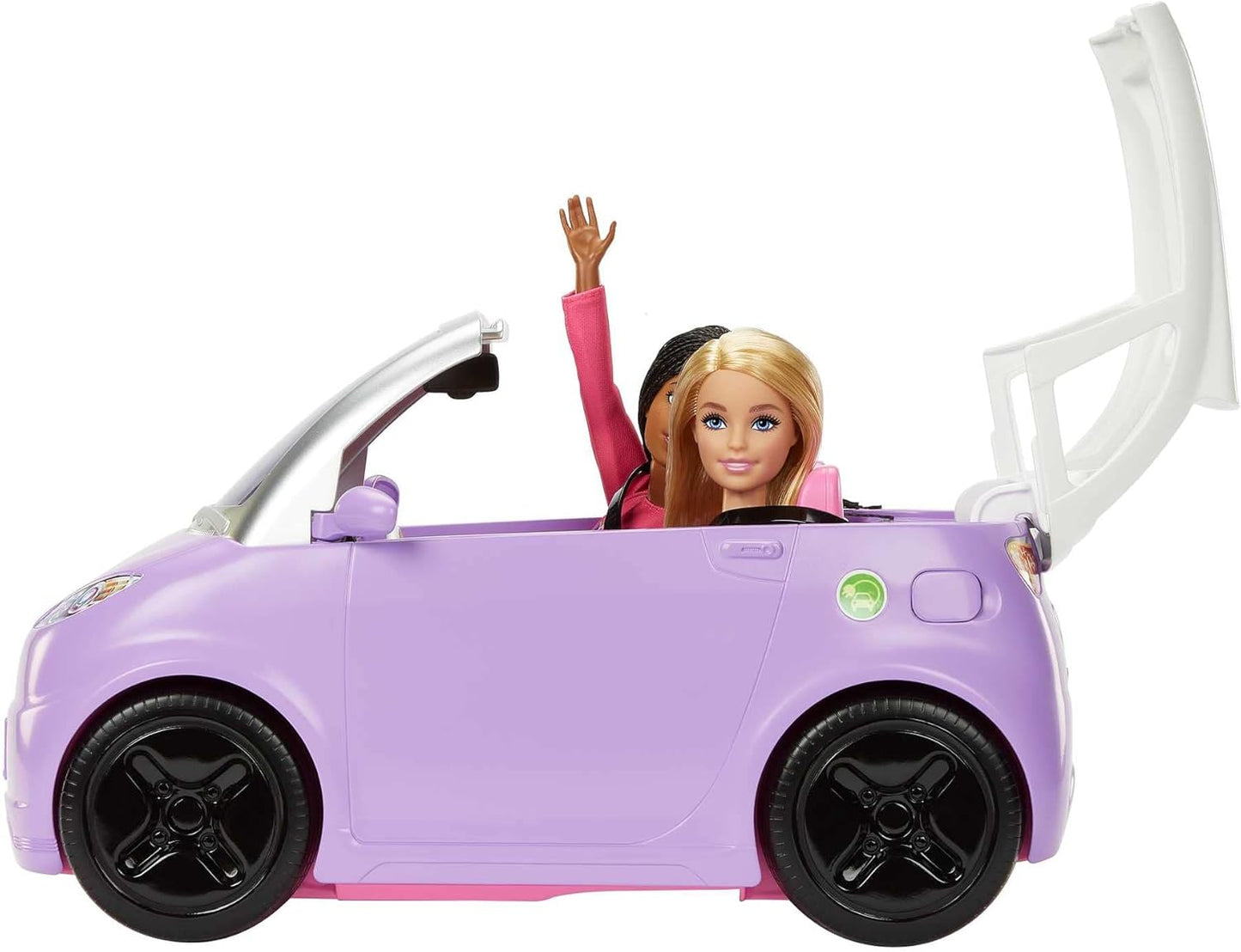 Barbie Car, Kids Toys, “Electric Vehicle” with Charging Station and Plug (HJV36)