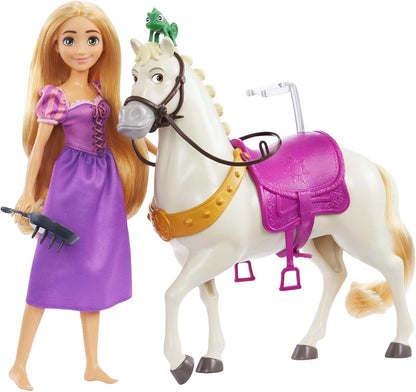 Disney Princess Toys, Rapunzel Doll with Maximus Horse (HLW23)