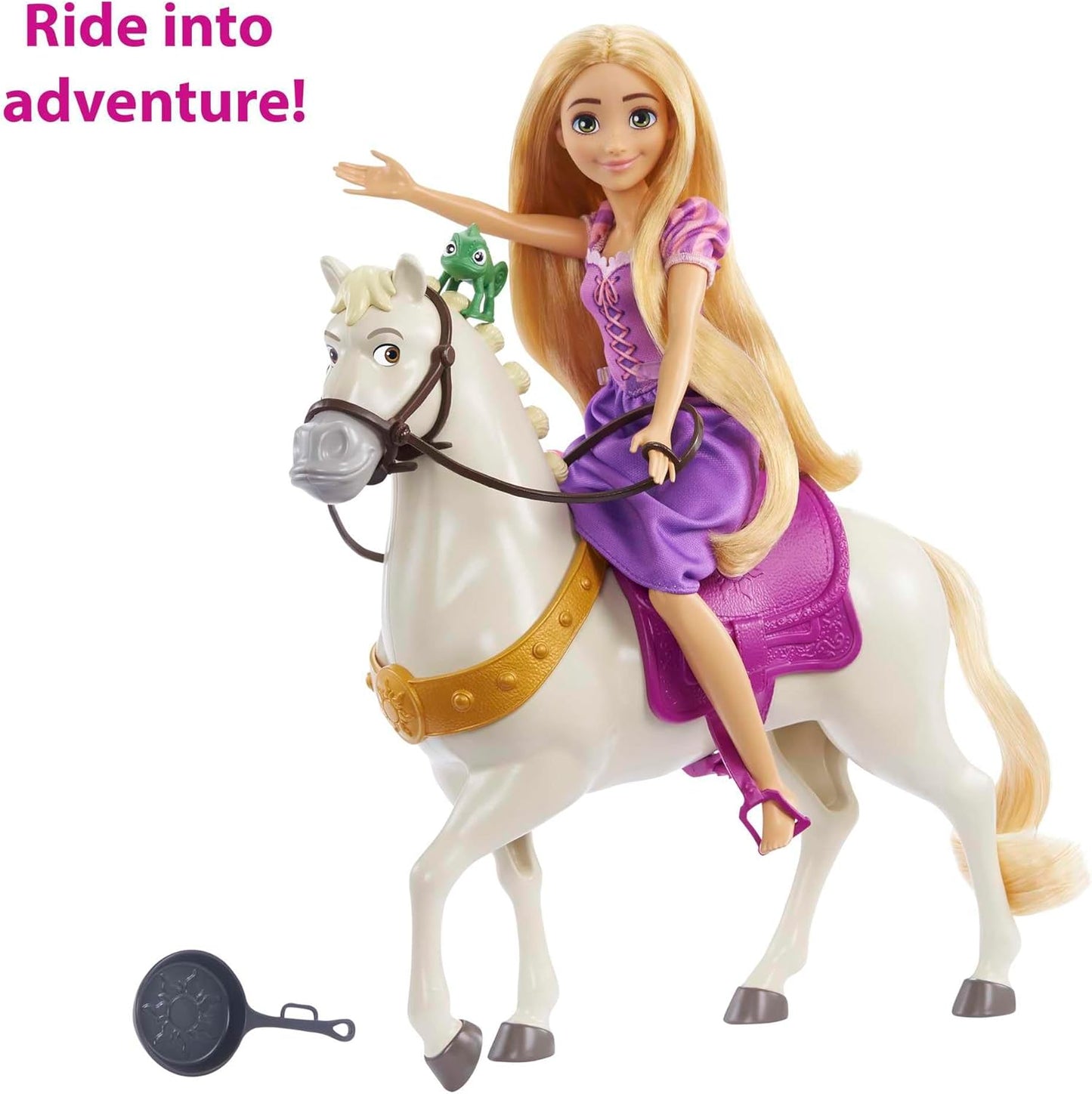 Disney Princess Toys, Rapunzel Doll with Maximus Horse (HLW23)