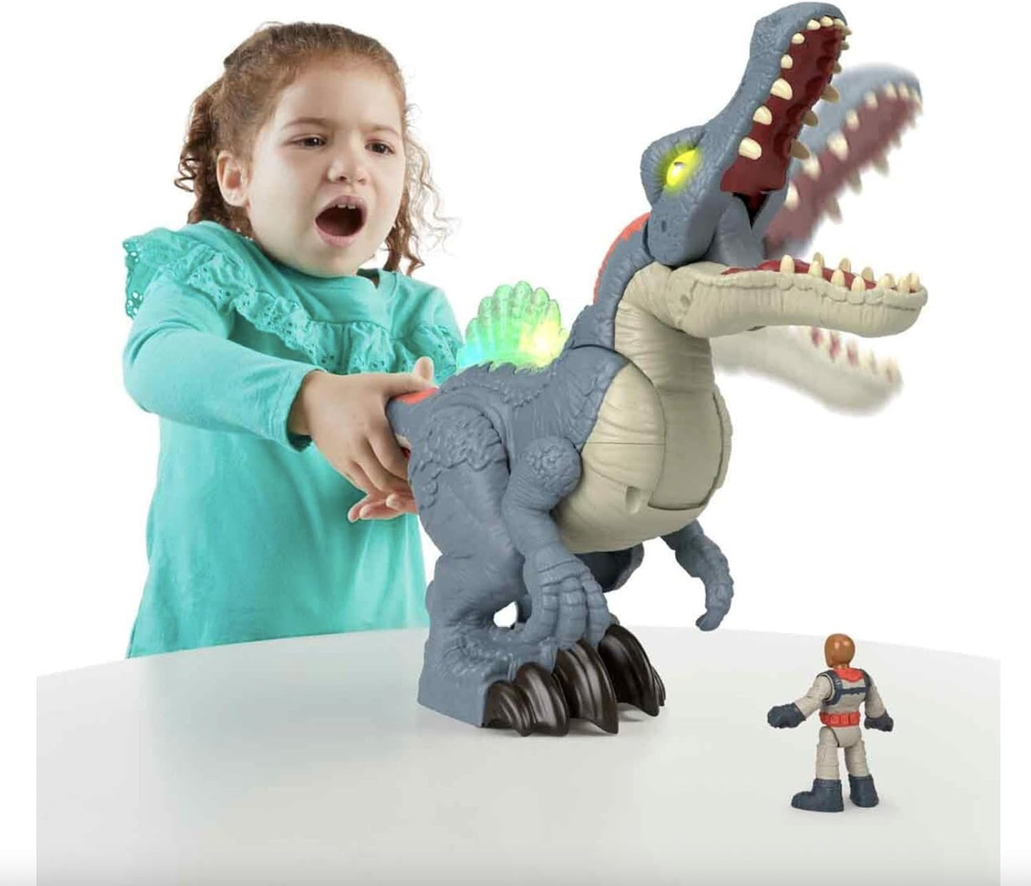Imaginext Jurassic World Ultra Snap Spinosaurus Dinosaur (HML41)