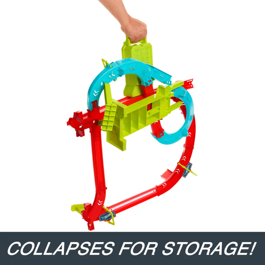 Hot Wheels Neon Speeders: Skyscraper Speed Circuit Track Set (HPC07)