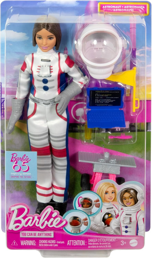 Barbie 65th Anniversary Doll & 10 Accessories, Astronaut (HRG45)