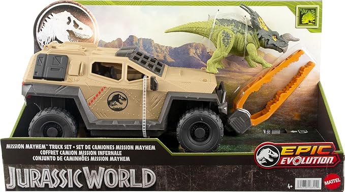 Jurassic World: Mission Mayhem Truck & Dinosaur Set
