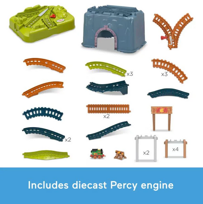 Fisher Price Thomas & Friends Train Set Percy’s Connect & Build Track Bucket (HTG34)