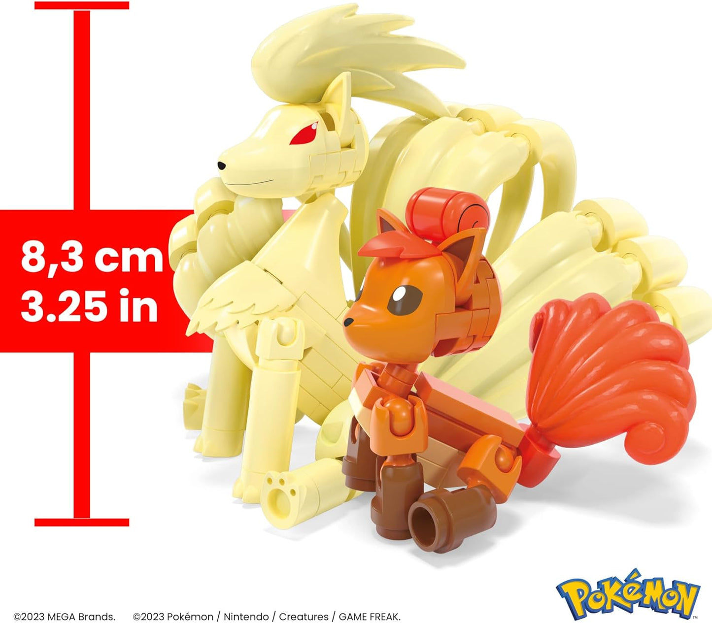 MEGA Pokémon Action Figure Building Toys, Vulpix Evolution (HTH79)