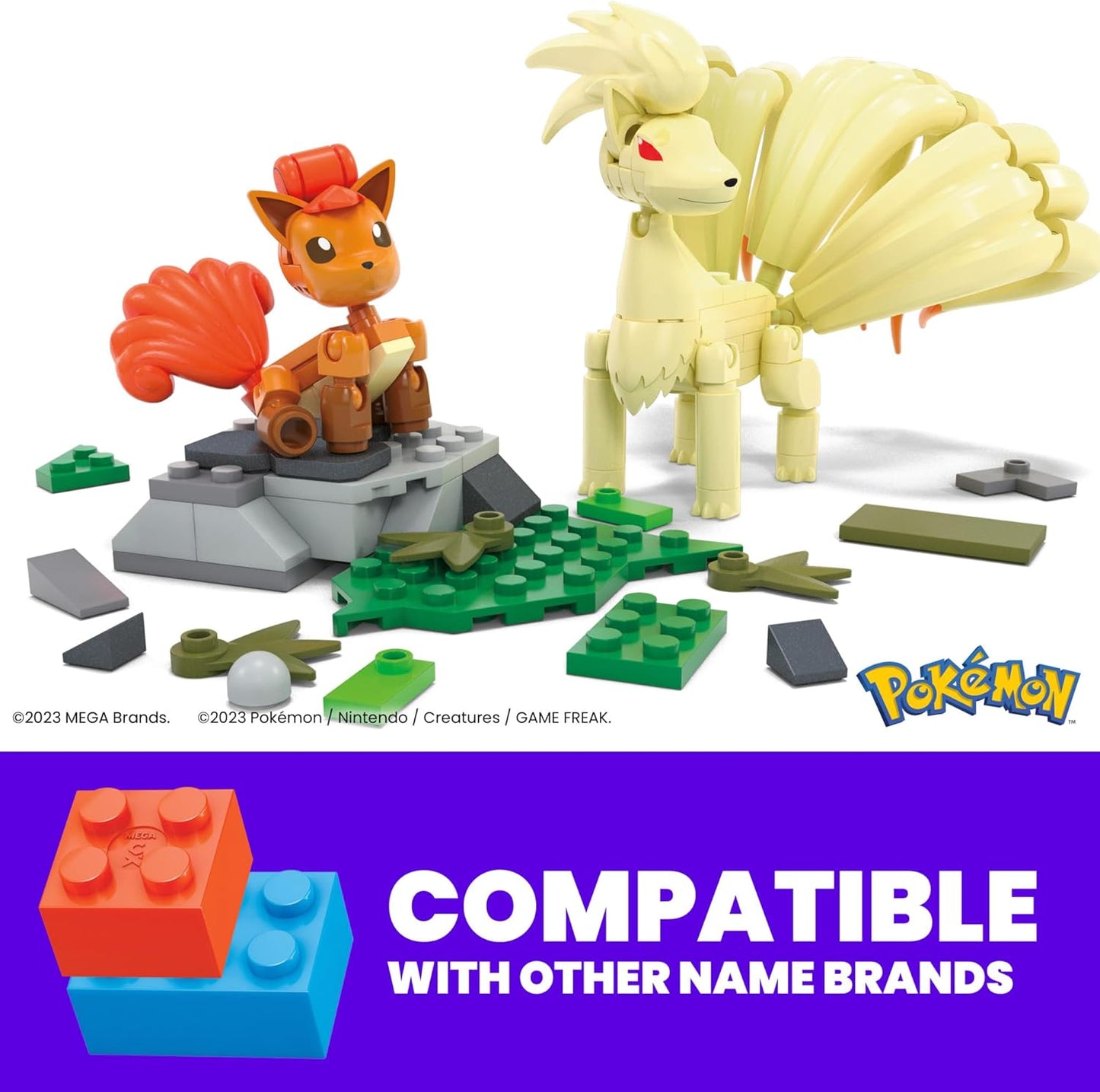 MEGA Pokémon Action Figure Building Toys, Vulpix Evolution (HTH79)
