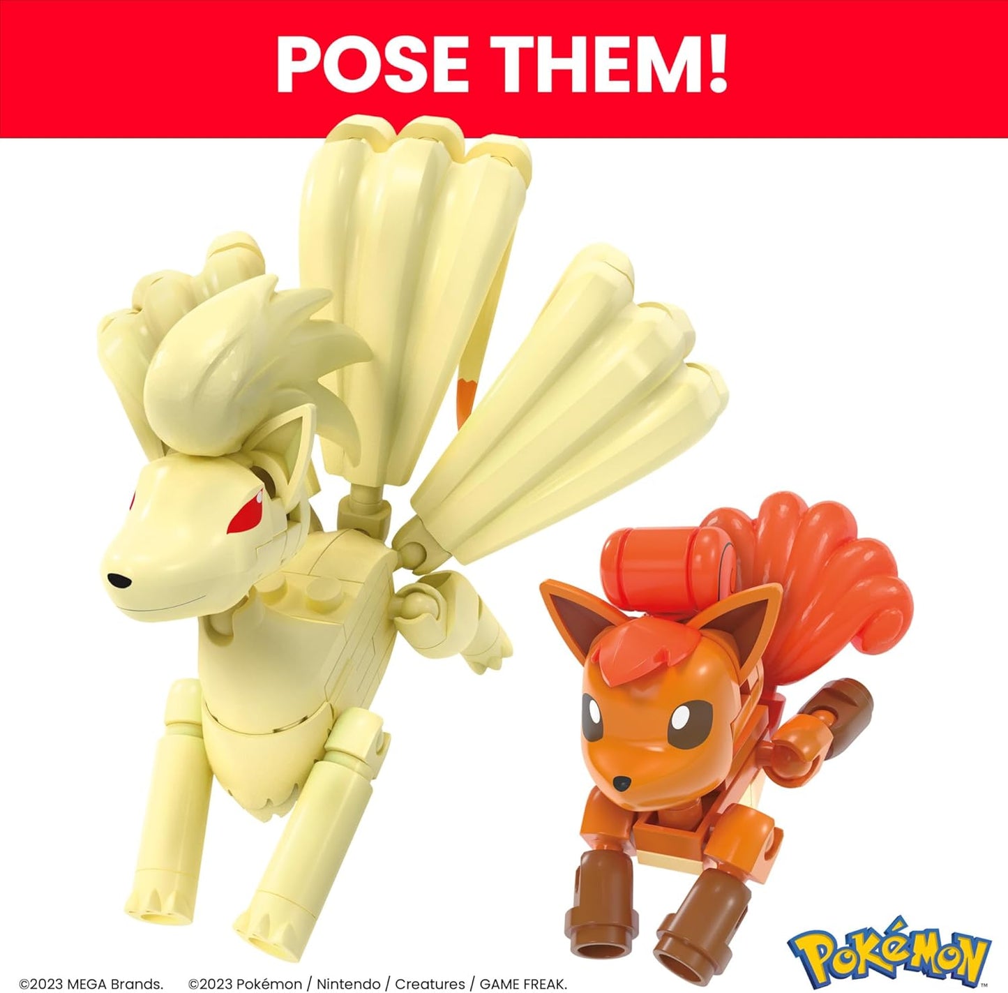 MEGA Pokémon Action Figure Building Toys, Vulpix Evolution (HTH79)